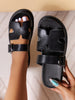 Women's All-match Thick Bottom Buckle Solid Leisure Sandals