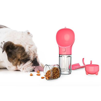 THE 3 IN 1Puptrip Cat Dog Water Bottle Food Drinker Set