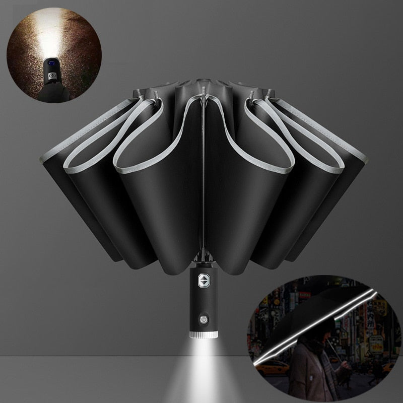 AUTOMATIC LED UMBRELLA WINDPROOF