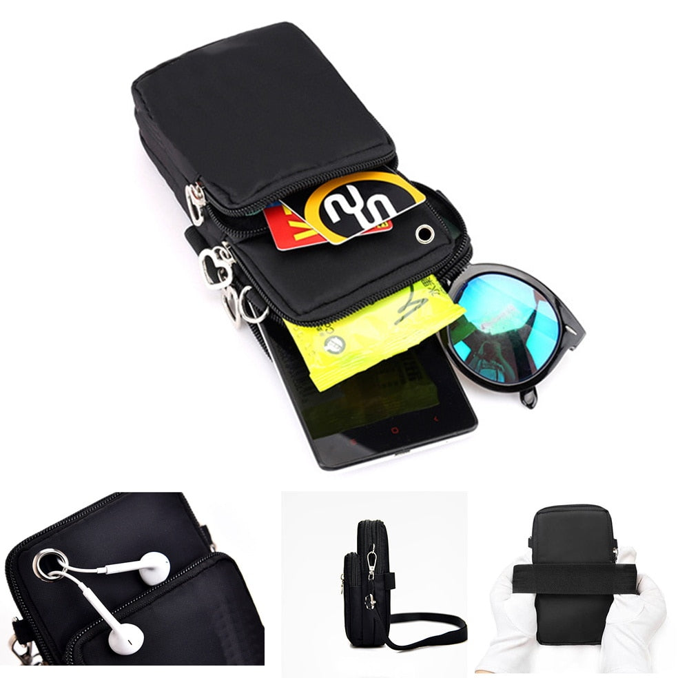 Waterproof Crossbody Phone Bag with Lipstick Wallet