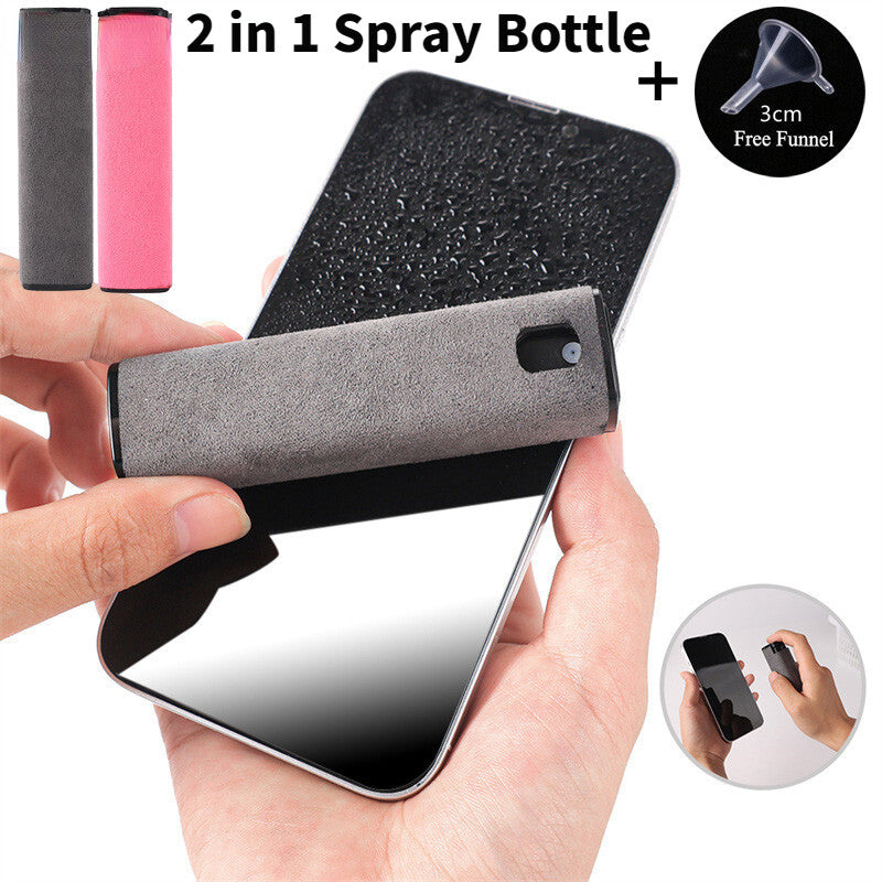 2 in 1 SCREEN CLEANER SPRAY MICROFIBER KIT.