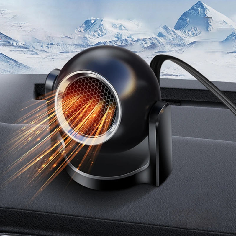 12V 120W Car Heater Portable Electric Heating Fan Automatic Defogging & Defrosting Solution