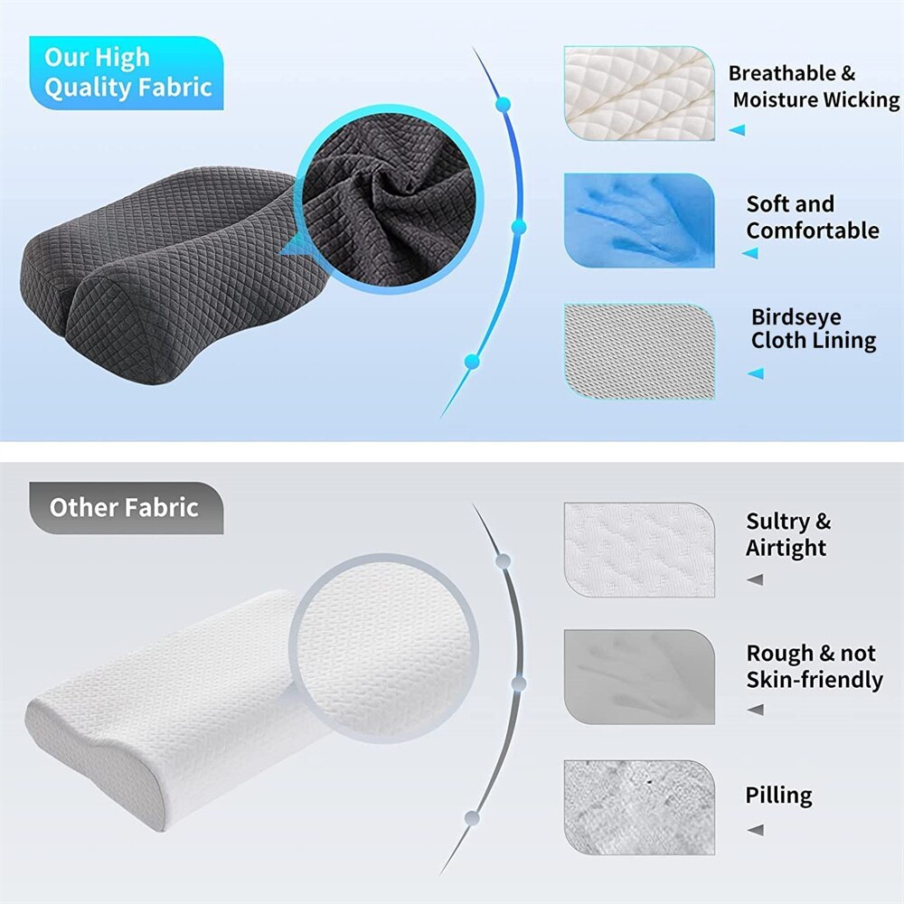 Orthopedic Sleeping Neck Contoured Support Pillow