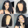 Maryaka Products 12A Kinky Curly Short Bob Perruques de cheveux humains 13x4 Lace Frontal Closure Water Wave Wigs Glueless Water Wave Wigs Glueless