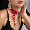 Multi-layer Beaded Short Necklace