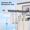 Folding Clothes Rack Aluminum Clothes Hangers Black Wall Mount Rack Drying Rack Sucker Install Clothes Home Laundry Clothesline