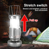 Solar Camping Lights Multifunctional Foldable Portable Fan Flashlight Telescopic USB Rechargeable Fishing Travel Emergency Light