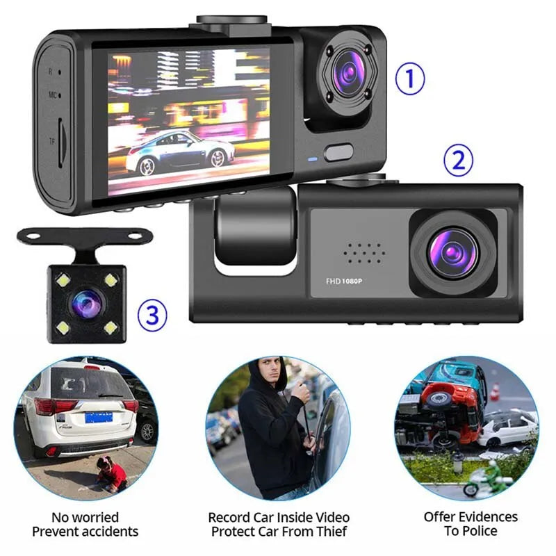 1080P Dash Cam with IR Night Vision