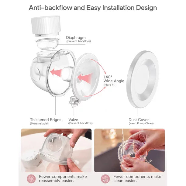 EBENYS® WEARABLE ELECTRIC BREAST PUMP 25MM