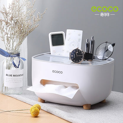 Napkin Holder Household Remote Control Storage Tissue Box.