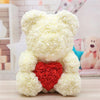Rose Heart Teddy  Bear For Lovers.