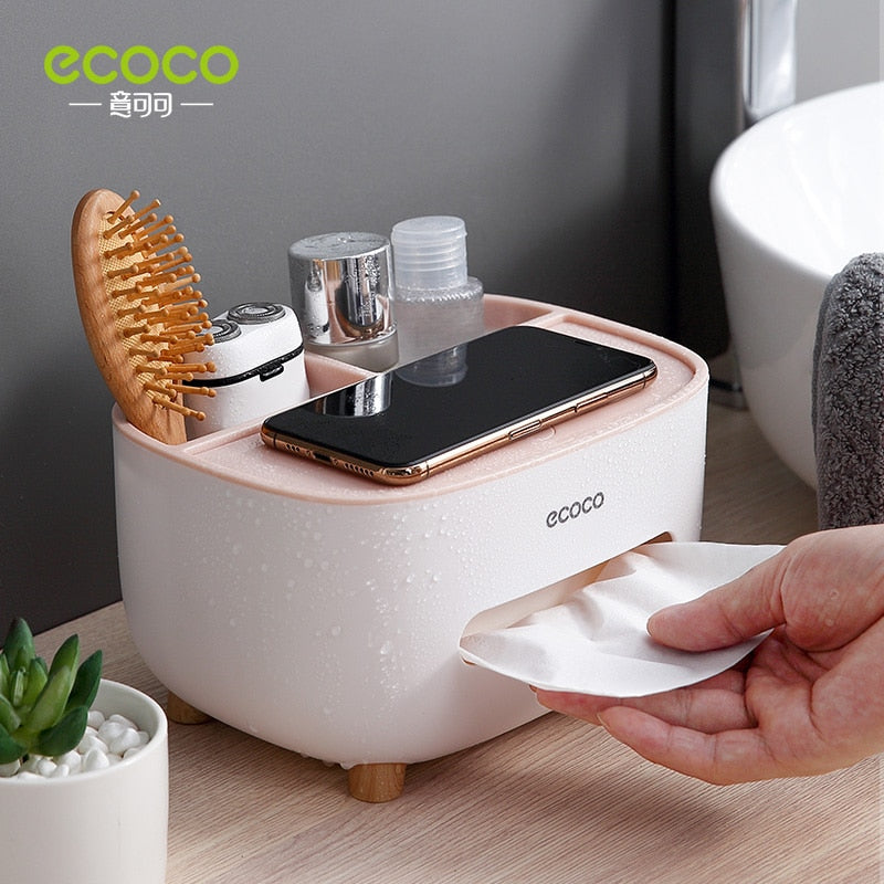 Napkin Holder Household Remote Control Storage Tissue Box.