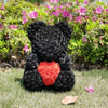 Rose Heart Teddy  Bear For Lovers.