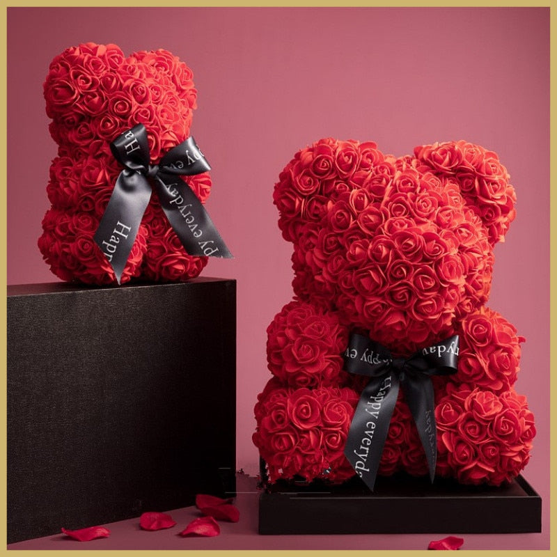 Rose Coeur Teddy Bea Roses Pour Femme.