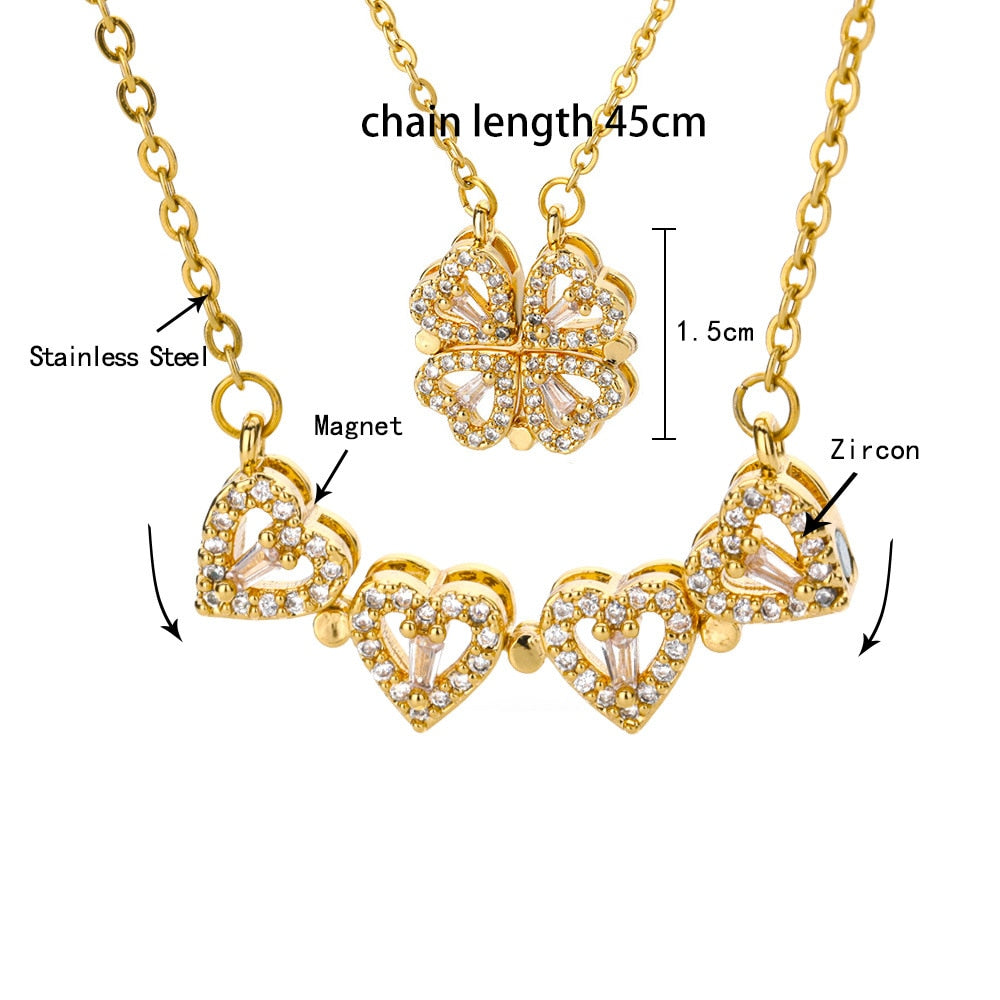 Collier Trèfle à Quatre Feuilles de Luxe