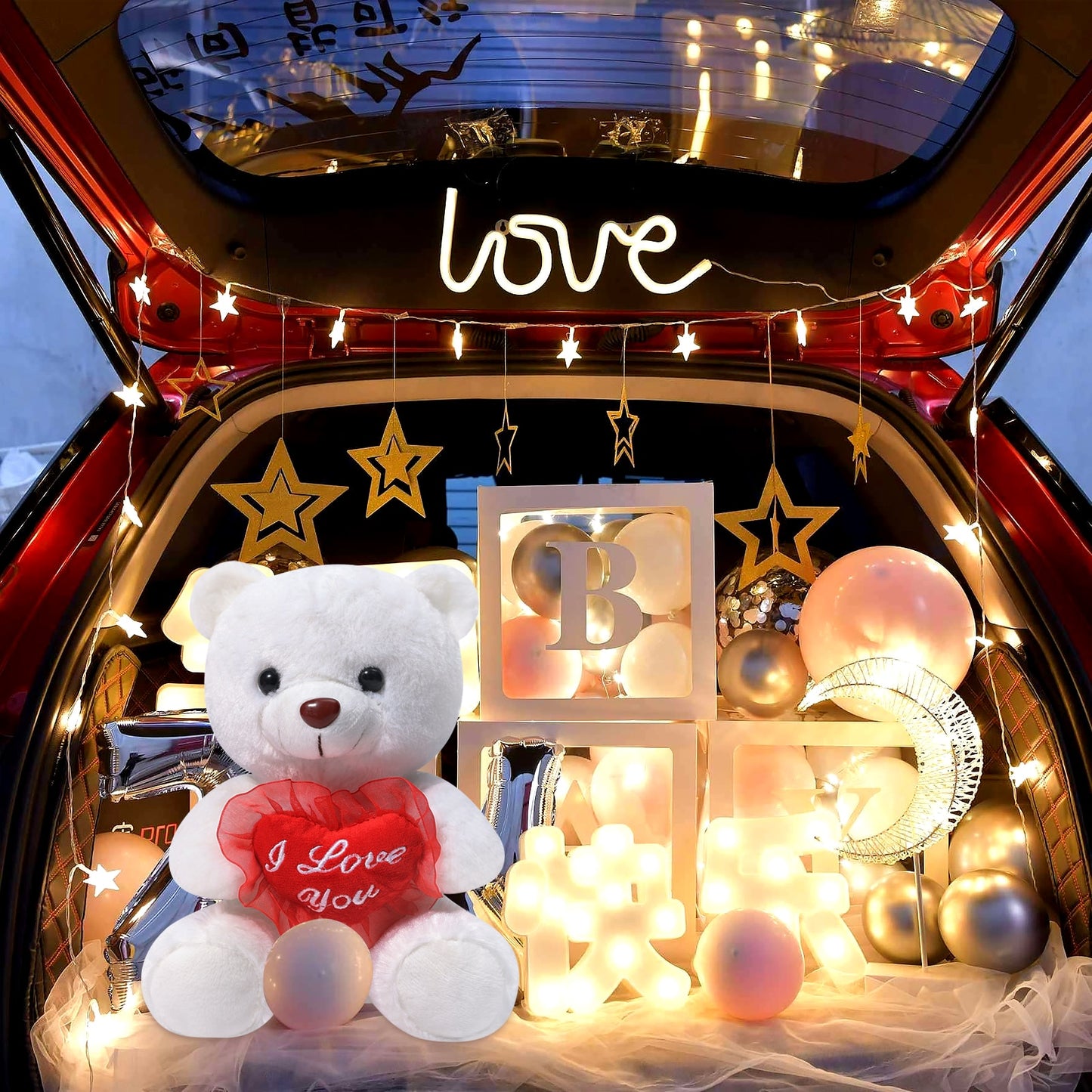 Led Glow Teddy Bear Stuffed Gift.